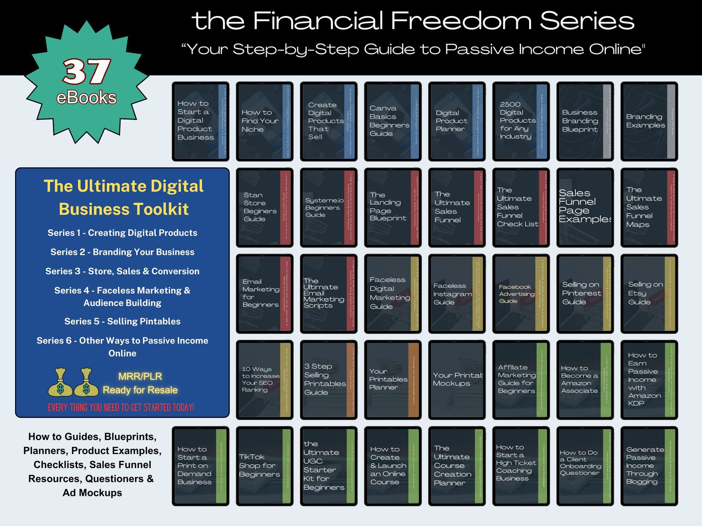 the Financial Freedom Series - Everything You Need to Know About Making Money Online.