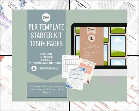 1250+ PLR Template Starter Bundle